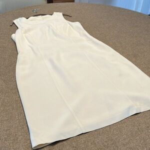 Cream dress.  Size 14